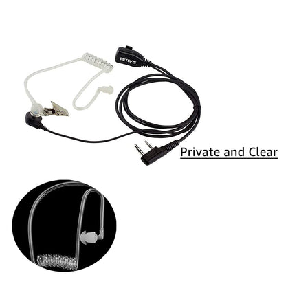 Retevis Walkie Talkie Earpiece, 2 Pin Security Headset, Surveillance Earpiece Compatible for Retevis RT24 RT27 eSynic UV-5R Baofeng 888S BF-88E Kenwood Two Way Radio (1pcs)
