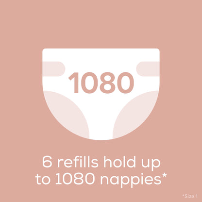 Angelcare Round Refill, 6 Pack, for Original Nappy Disposal System (not new classic xl)