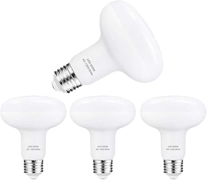 Small frog LED Bulb R30 or BR30,12W(100W Equivalent),1200 Lumens,Upgrade for 100W Bulb,3000K Soft White Color,for Recessed Can Use,Wide Flood Light,Dimmable,(Pack of 4)