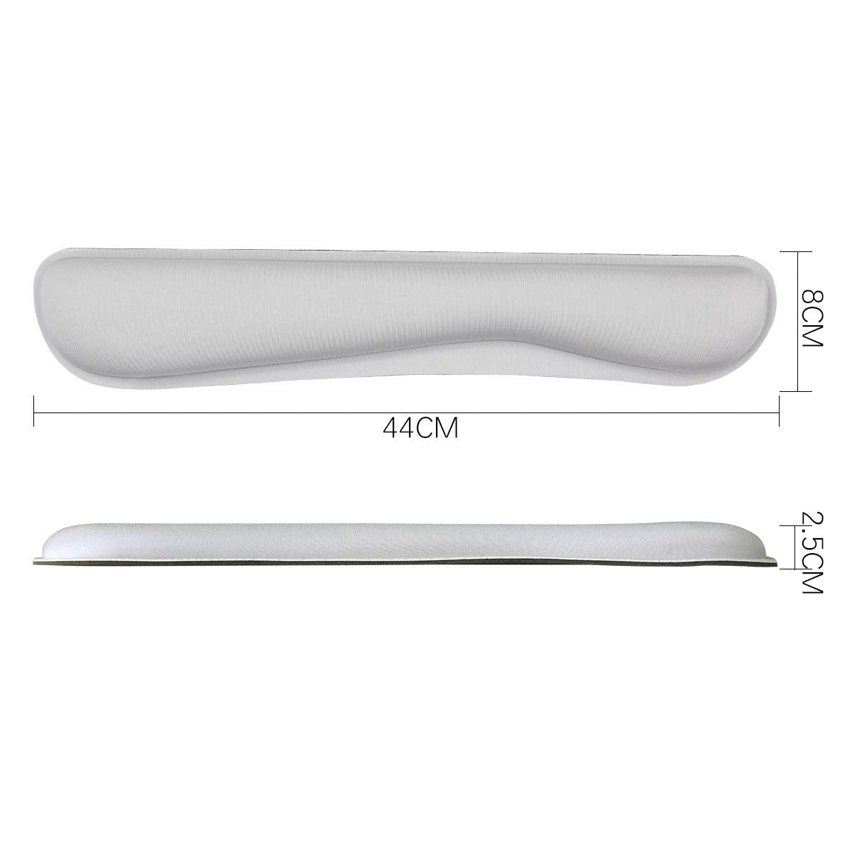 AORTDES Ergonomic Keyboard Mouse Pad Wrist Rest Support Set for Laptop/Computer/Desktop,Memory Foam Hand Rest Wrist Cushion for Gaming/Office,Lightweight Comfortable & Pain Relief (Greyish White)