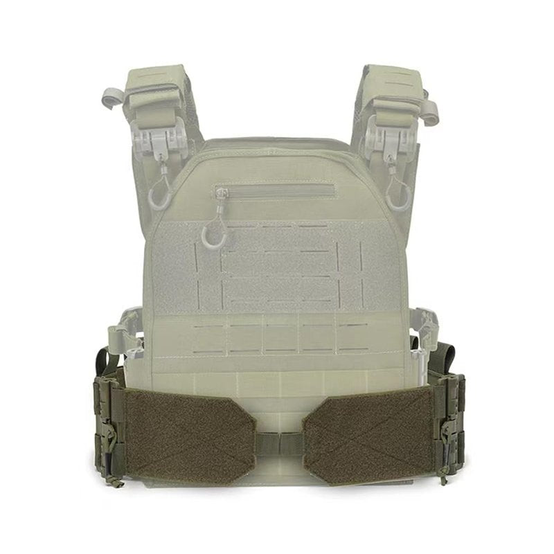 GAZJYUSP Pair of Elastic Tactical Vest Cummerbund Quick Release Mounting Strap for Vest JPC/CPC/LBT/LBX/FCPC with Magazine Pouches (Khaki)