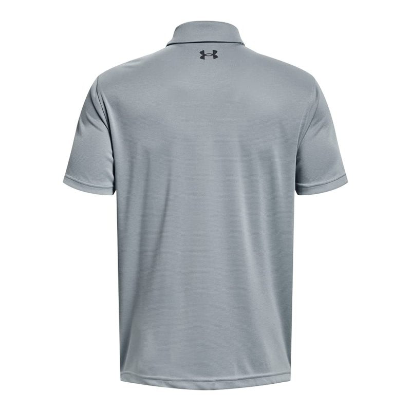 Under Armour Men's Tech Golf Polo, (465) Harbor Blue / / Pitch Gray, Small Tall