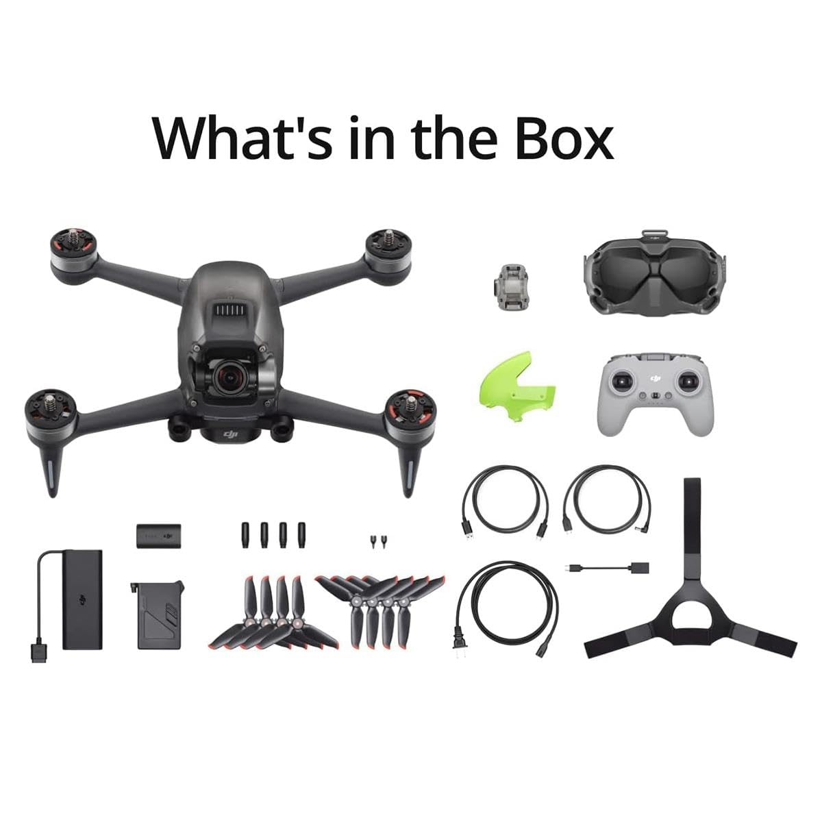 DJI FPV Combo (Goggles V2), First-Person View Drone with 4K Camera, S Flight Mode, Super-Wide 150° FOV, HD Low-Latency Transmission, FAA Remote ID Compliant