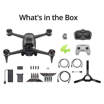 DJI FPV Combo (Goggles V2), First-Person View Drone with 4K Camera, S Flight Mode, Super-Wide 150° FOV, HD Low-Latency Transmission, FAA Remote ID Compliant