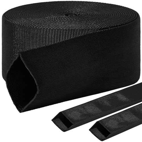 Hanaive 26 ft Nylon Hydraulic Hose Protector Sleeve Tig Torch Cable Cover Black Protective Cover Hose Sheath Hydraulic Wrap Cutting Wire Sheath Sleeve Management Wrap for Cord Tig(2.5 Inch Id)