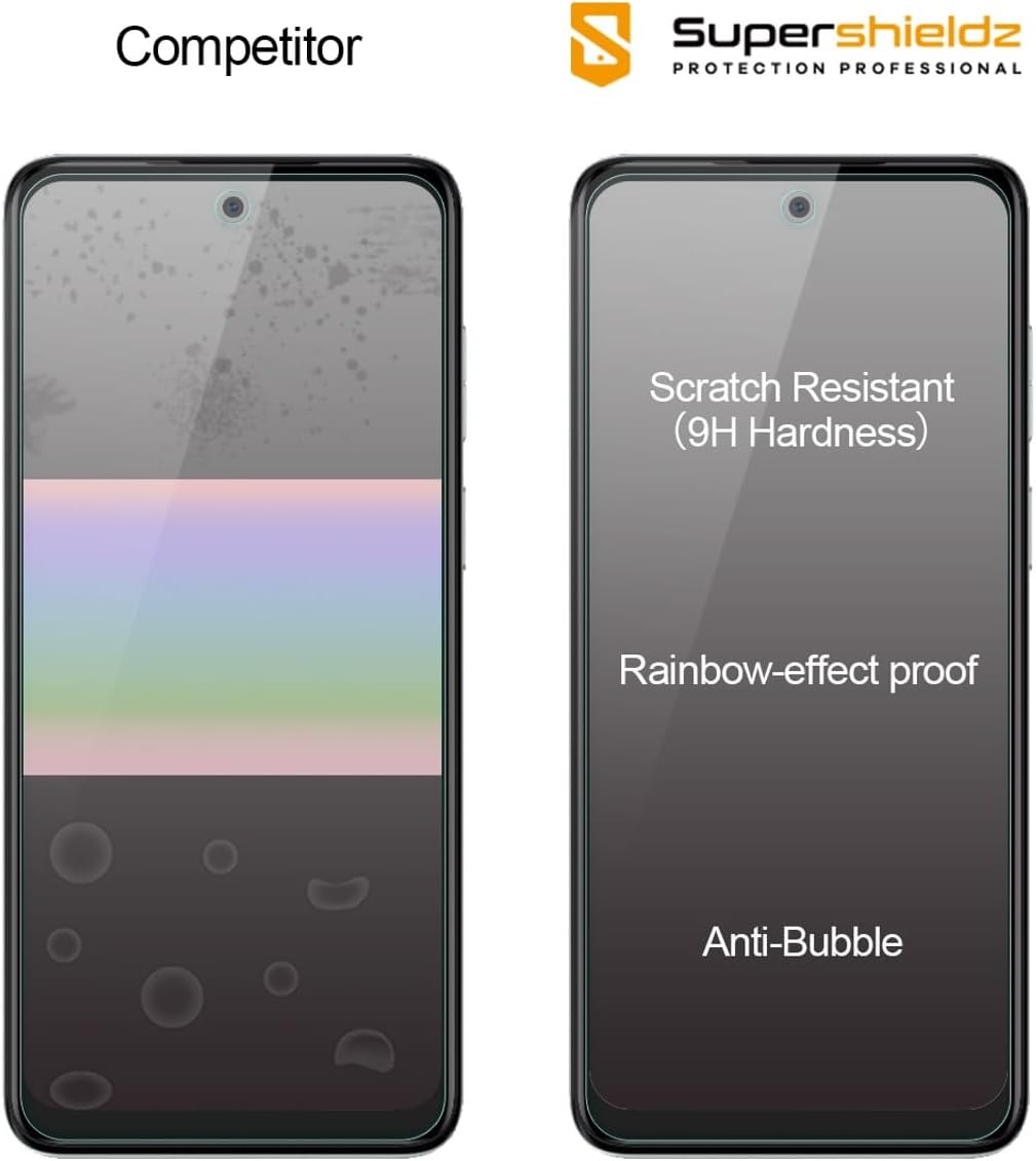 Supershieldz (3 Pack) Designed for Motorola Moto G 5G (2023) Tempered Glass Screen Protector, Anti Scratch, Bubble Free