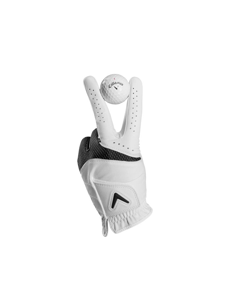 Callaway Golf MLH Weather Spann Glove 2-Pack White Cadet Small