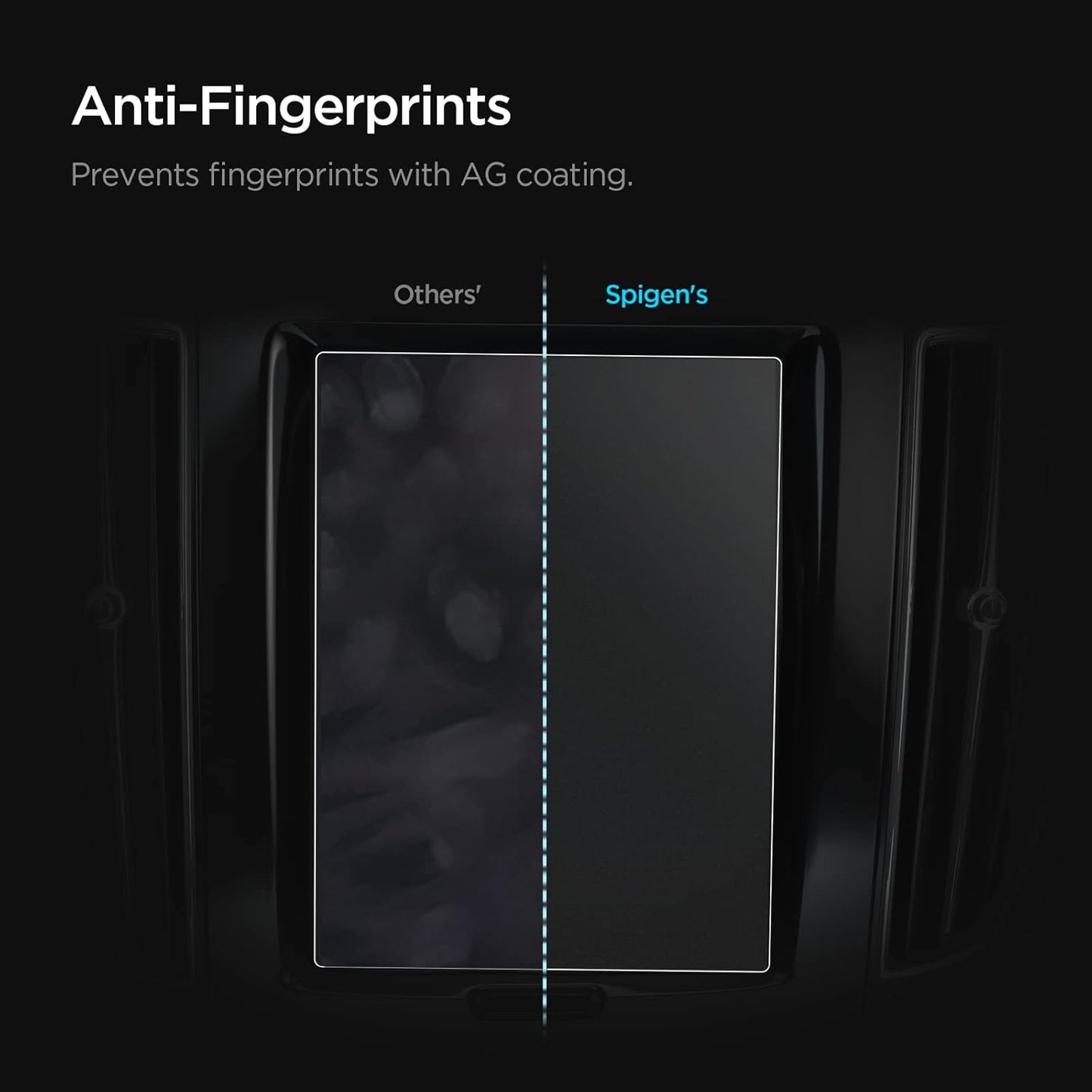 Spigen Tempered Glass Screen Protector [GlasTR Slim] designed for Volvo XC40, 60, 90 (2025-2021), S60, 90 (2025-2018), V60, 90 (2025-2019), EX 40 9 inch Dashboard Touchscreen - Matte/Anti Fingerprint