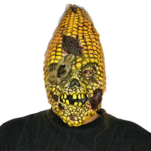 Full Face Scary Burn Corn Mask for Cosplay Latex Mask Horror Masquerade Adult Halloween Props