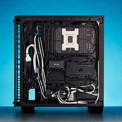 CORSAIR CP-8920224 Premium Individually Sleeved PSU Cables Pro Kit – Black, 2 Year Warranty, White