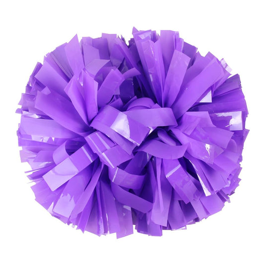 Hooshing 2PCS Purple Pom Poms Cheerleading with Baton Handle for Team Spirit Sports Dance Cheering Gift