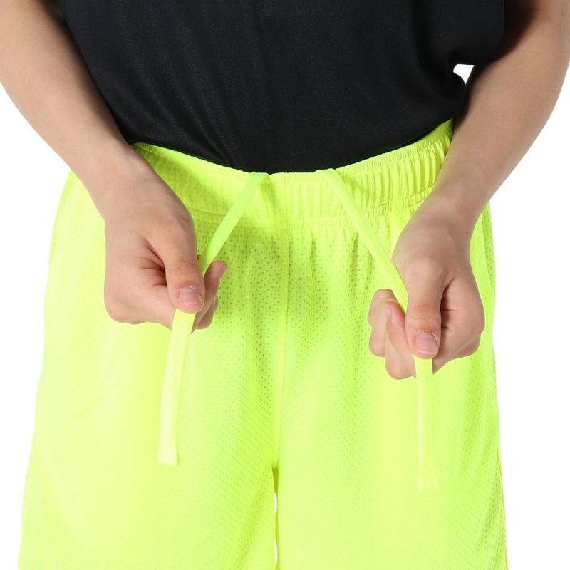 Under Armour Boys Tech Mesh Shorts, (731) High Vis Yellow / / Black, X-Small