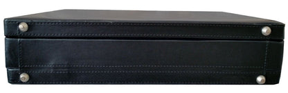 ESSENTIAL PRODUCTS Smooth Nappa Faux Leather Expandable Executive Attache Case Briefcase