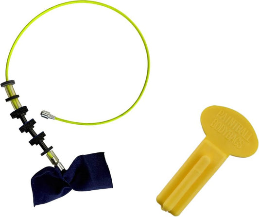 PaintballBodyBags Python Pro 5 Disk Quick Pull Thru Pocket Paintball Squeegee & Barrel Blocker Combo - Made in USA