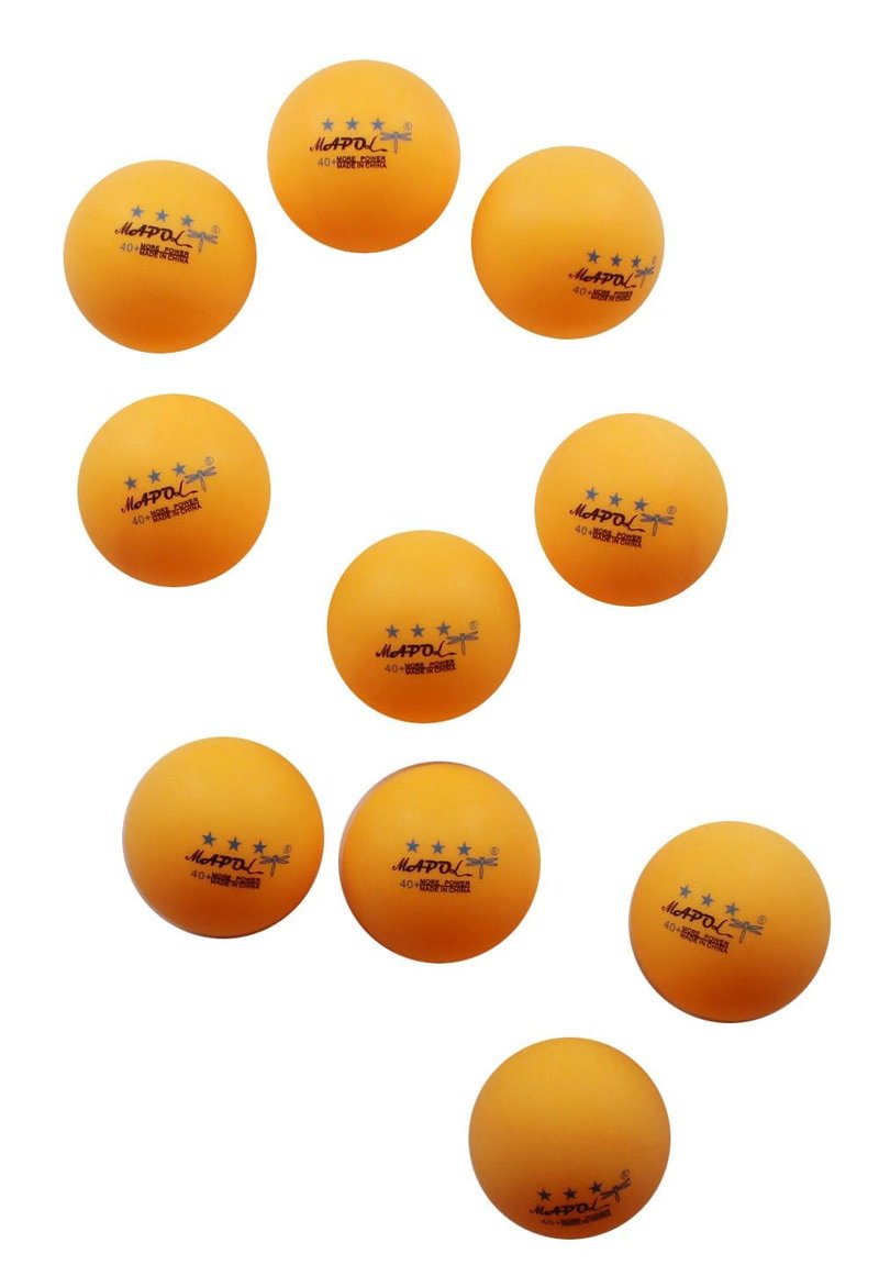 MAPOL 50- Pack Orange 3-Star Premium Ping Pong Balls Bulk,Advanced Training Table Tennis Ball