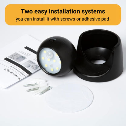 Proxinova LED Security Lights Motion Sensor PIR, Bright LED Floodlight 150 Lumens, Wireless Motion Sensor Lights Outdoor, Outdoor Lights Battery Powered, Battery Powered Outdoor Lights, 2 Pack