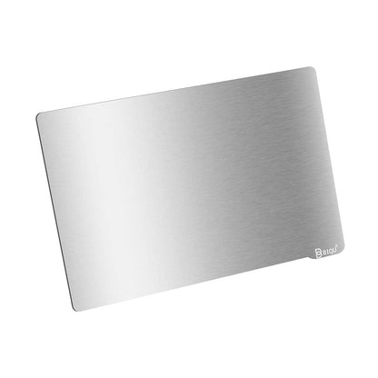 BIGTREETECH Resin Build Plate+Magnetic Sheet,202X128mm Resin Flexible Steel Plate Flex Bed for Anycubic Mono X,Anycubic Photon X,Smart kumitsu KL9 3D Printer(8x5inch),Sliver
