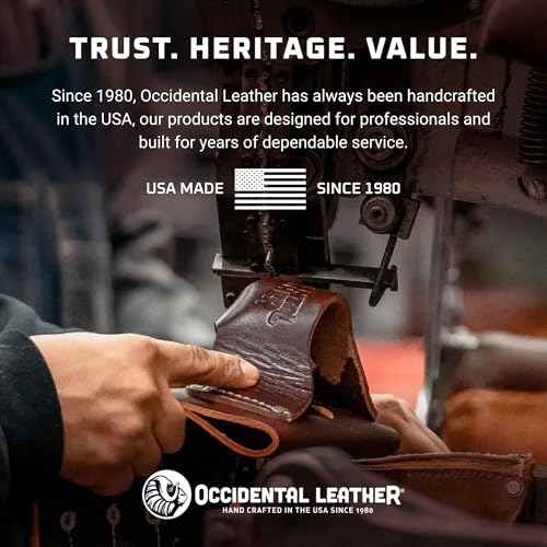 Occidental Leather 2-in-1 Tool & Hammer Holder - 2X The Tool Capacity - Made in USA