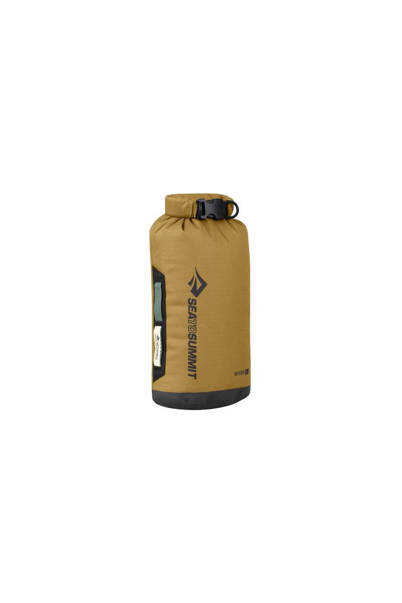 Sea to Summit Big River Dry Bag, Heavy-Duty Dry Storage, 8 Liter, Gold Brown