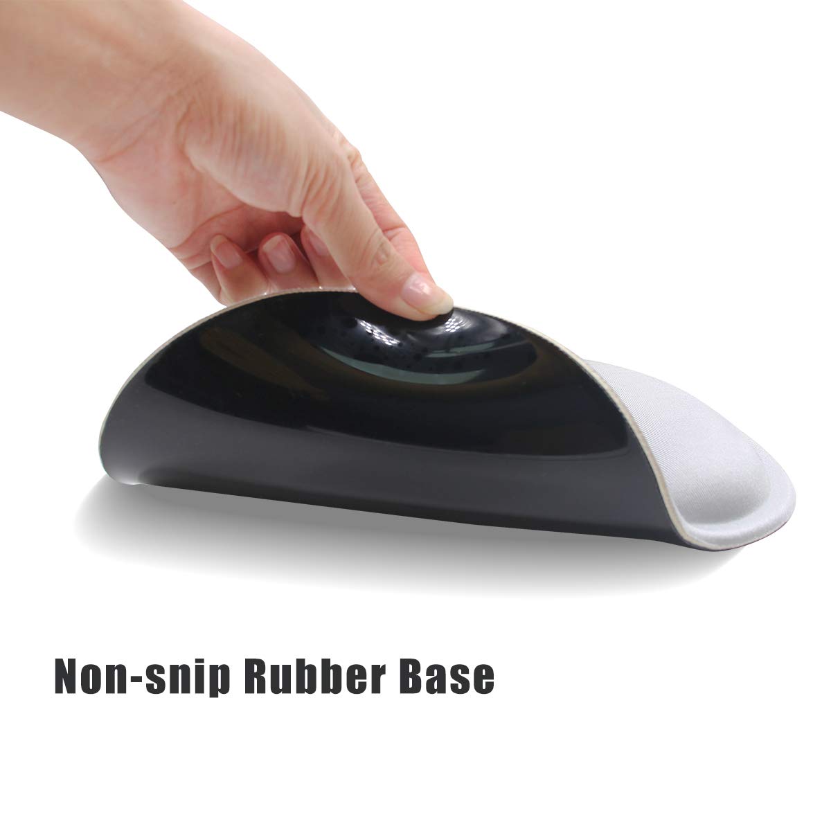 AORTDES Ergonomic Keyboard Mouse Pad Wrist Rest Support Set for Laptop/Computer/Desktop,Memory Foam Hand Rest Wrist Cushion for Gaming/Office,Lightweight Comfortable & Pain Relief (Greyish White)