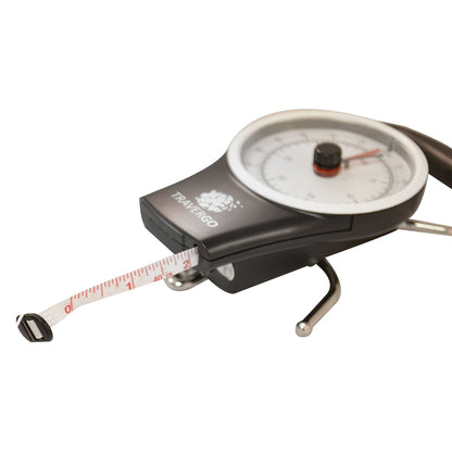 GoGreen Power (TR1300BK) Analog Luggage Scale with Hook, Analog Weighing Scale for Luggage with Built-in Measuring Tape, Weighs Luggage Up to 80 lbs / 36.28 kg, Black