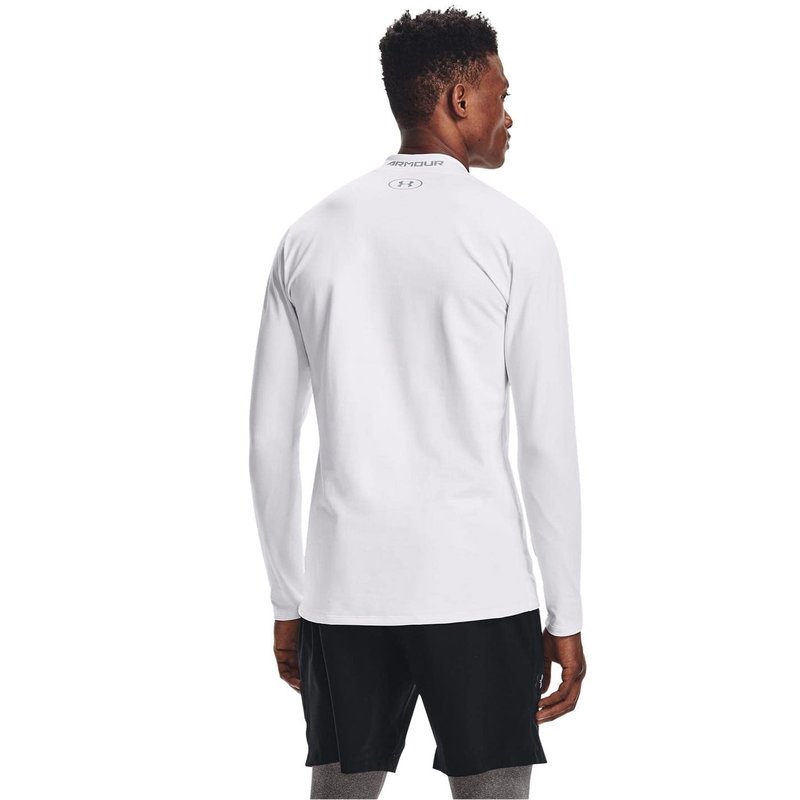 Under Armour Men's ColdGear® Armour Fitted Mock SM White