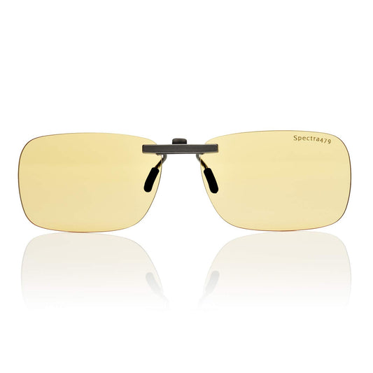 Blue Light Blocking Clip On Glasses - Effective Computer Glasses for Men and Women, Durable Lightweight Design Reduce Eyestrain, Headaches for All Day Screen Time and Gaming Protection (Daytime Lens)