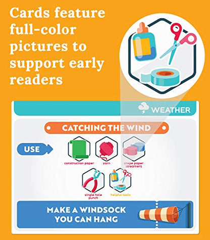 Carson Dellosa Stem Challenge Science Kits for Kids Age 5-7, Plants, Animals, Insects, and Weather 1st Grade, Kindergarten, and Preschool Learning Activities, Educational Games and Experiments