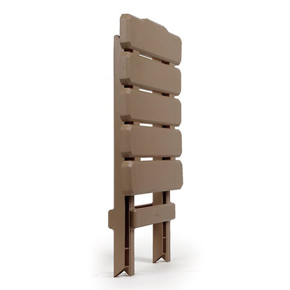 Camco 21045 Small Quick-Folding Adirondack Table, Plastic, Taupe