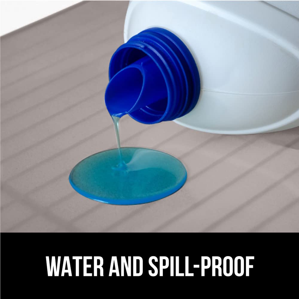 GORILLA GRIP ShelfGuard Wire Shelf Liner Compatible with Amazon Basics Shelving Unit, Set of 5 Waterproof Liners for Organizing Metal Rack Shelves, Kitchen Cabinets, Cupboard, Pantry, 18x24 Charcoal