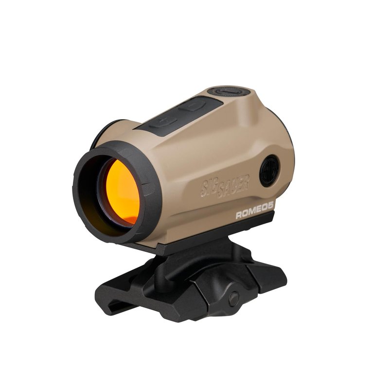 SIG SAUER ROMEO5 GEN II 1x20mm Compact Durable IPX-7 Waterproof Rifle Shooting Sight, Parallax-Free Optical Design, 12 Illumination Settings - GEN II Red Dot Sight - FDE (SOR5111)