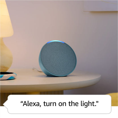 Echo Pop (Newest gen) | Full sound compact Wi-Fi and Bluetooth smart speaker with Alexa | Charcoal