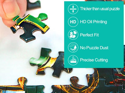 1000 Piece Puzzles for Adults Clearance, Ancient Castle Ghost Magic Tree for Adults, Hard Challenge Art Jigsaw Puzzles, for Gifts Birthday Party Games Family, 27.5 * 19.7 inch Dust Free Puzzle