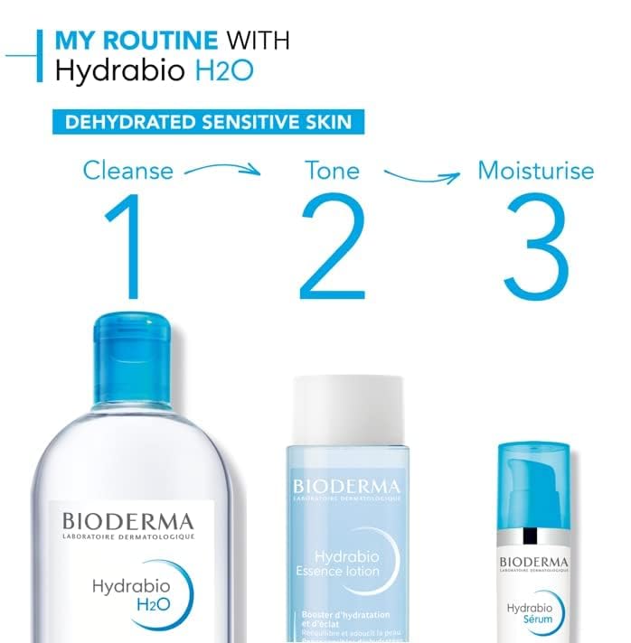 Bioderma Hydrabio H2O Micellar water for dehydrated skin, makeup remover, 500 ml
