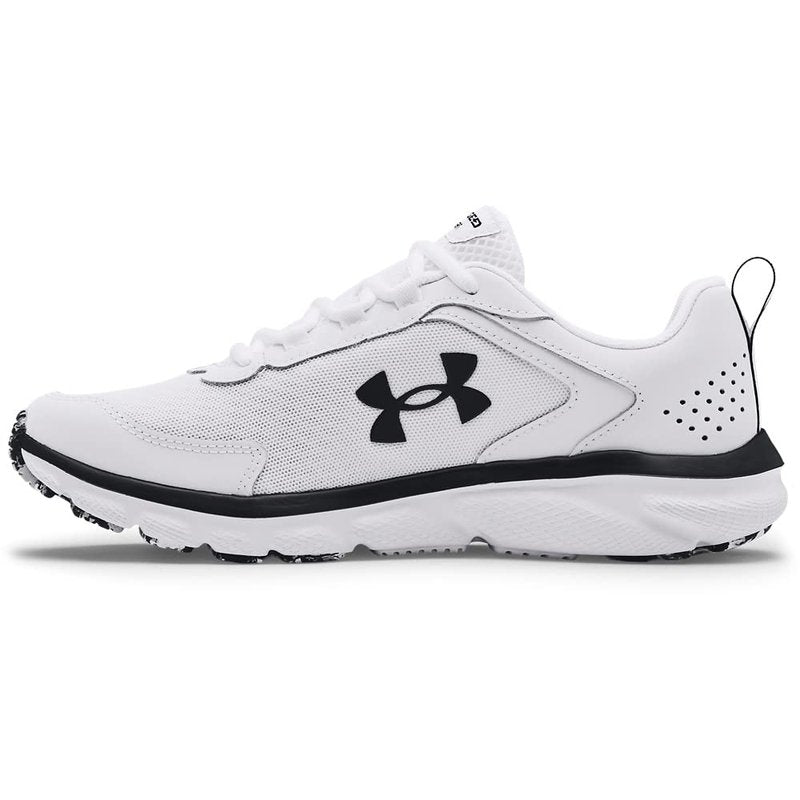 Under Armour Mens Charged Assert 9 Marble Running Shoe, White(101 Black, 15 US