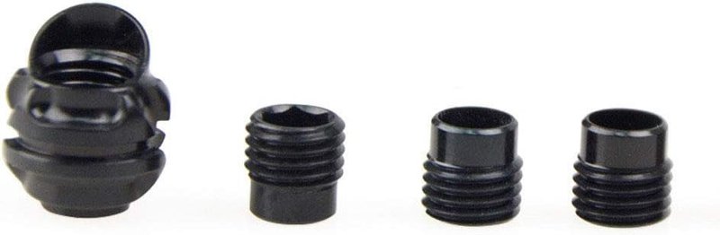 Aluminum Hooded Peep Sight Kit for Compound Bow - 37/45 Degree Aperture with 3 Inner Core Sizes