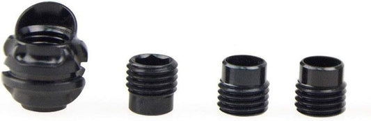 Aluminum Hooded Peep Sight Kit for Compound Bow - 37/45 Degree Aperture with 3 Inner Core Sizes