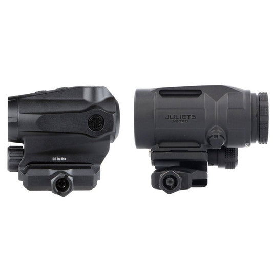 Sig Sauer ROMEO5XDR 1x20 mm 2 MOA Red Dot Sight & Juliet5-Micro 5X Magnifier Combo - Compact Rugged Durable Waterproof Gun Optics