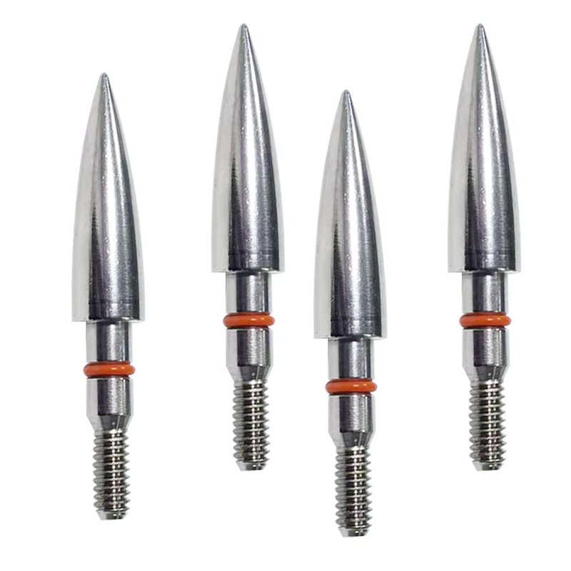 Archery Target Points 125 Grains Archery Field Points arrowheads,5/16″ Stainless Steel Screw in Archery Field Tips and Broadheads (1 Dozen 12 PCS)