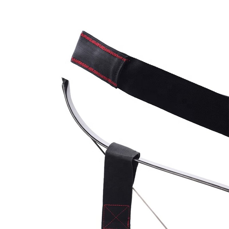 SOPOGER Archery Stringer Recurve Bow Stringer Tool, Longbow Stringer Tool to Install Bow String Easily Archery Bow Stringer for Recurve Bow Accessories (Black)