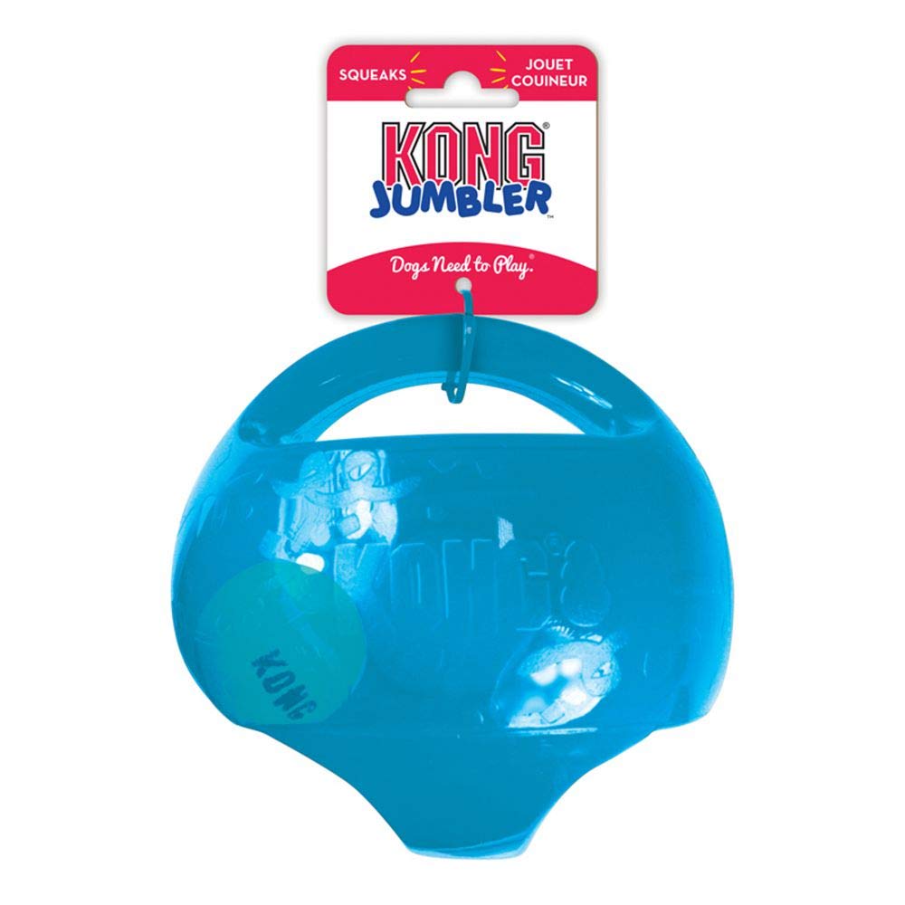 KONG Jumbler Ball - Fetch Toy with Tennis Ball For Dogs and Puppies - For Medium/Large Dogs