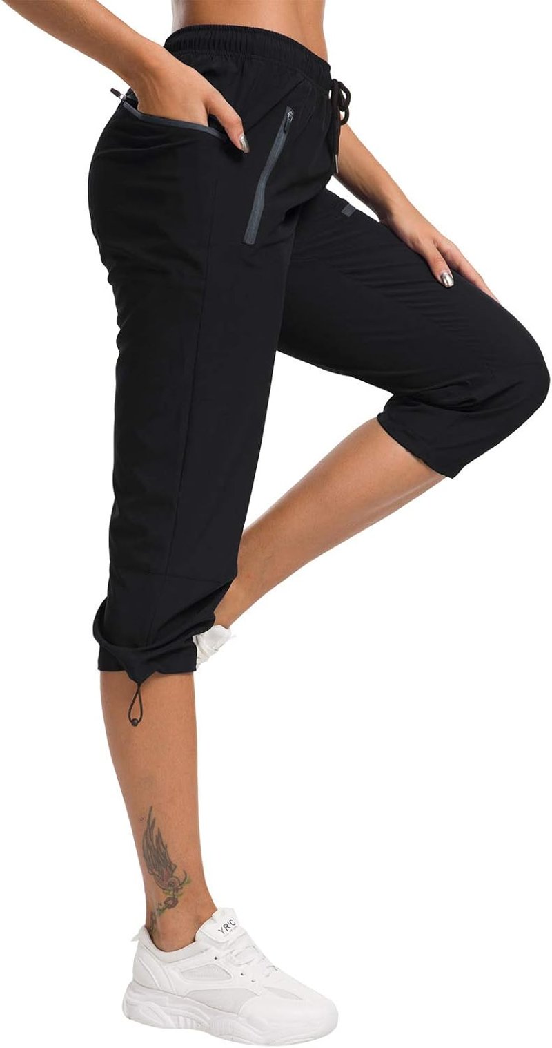 Women's Hiking Capris - Quick Dry Cargo Pants | Water Resistant UPF 50+