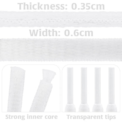 DELELE 2Pair Oval Shoes laces 42 Colors Half Round 1/4" Athletic ShoeLaces for Sport/Running Shoes Shoe Strings White -45 inch