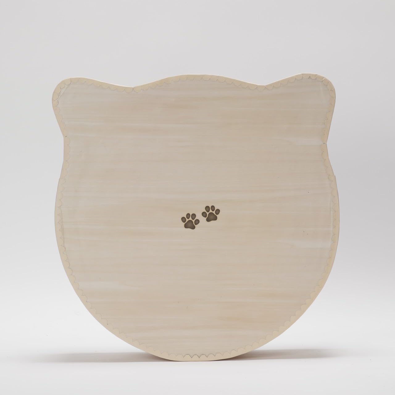 NECOICHI Cat-Headed Scratcher Bed (Birch, Large) | Cardboard Cat Scratcher Bowls for Indoor Cats - Cat Scratching Board, Cat Scratch Pad Lounger with Reversible Usability and Extra Comfort for Lounge