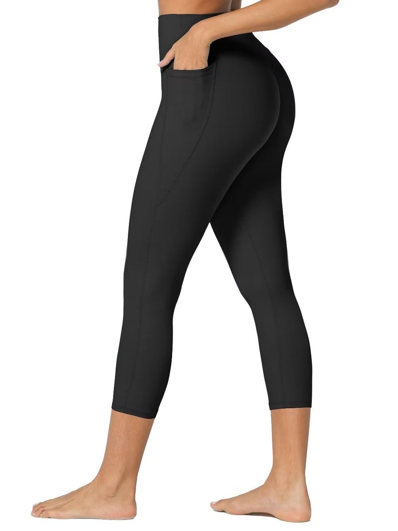 Sunzel Invisible Butt Scrunch Workout Leggings with Pockets for Women, No Front Seam Booty Gym Yoga Pants with Tummy Control 28" Forest Green Large