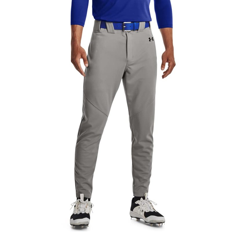 Under Armour Men's Utility Baseball Pants 22, (080) Baseball Gray / / Black, 3X-Large