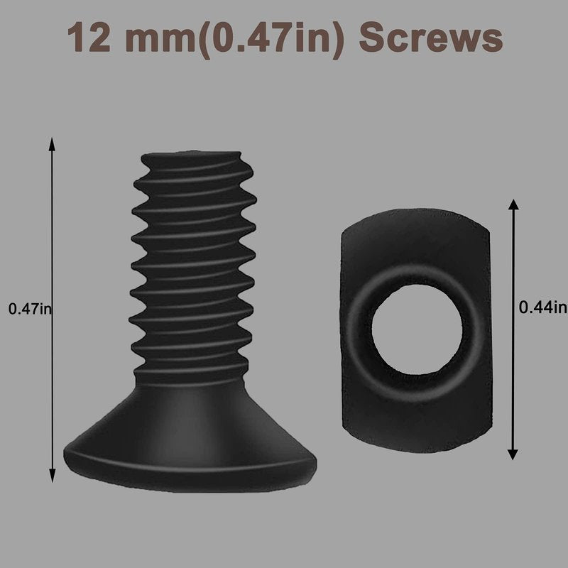 Bontok Single Picatinny Aluminum Accessory Rail Set for 3 5 7 9 11 13 Slots with 13 T-Nuts & Screws, 6 Wrench (Rounded Corner)