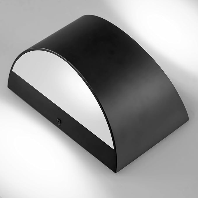 Modern LED Wall Sconces Set of Two,Cool White 6000K Hardwired Black Wall Lights Up and Down Wall Mount Light(with G9 Bulbs)