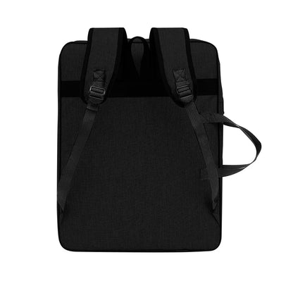 Art Portfolio Case A3 Artist Drawing Board Bag Waterproof Art Carrying Bag Portable Sketch Pad Storage Bag Artist Folder Case Tote Bag Shoulder Bag for Palette Paints Brushes Pencils (Black-1)