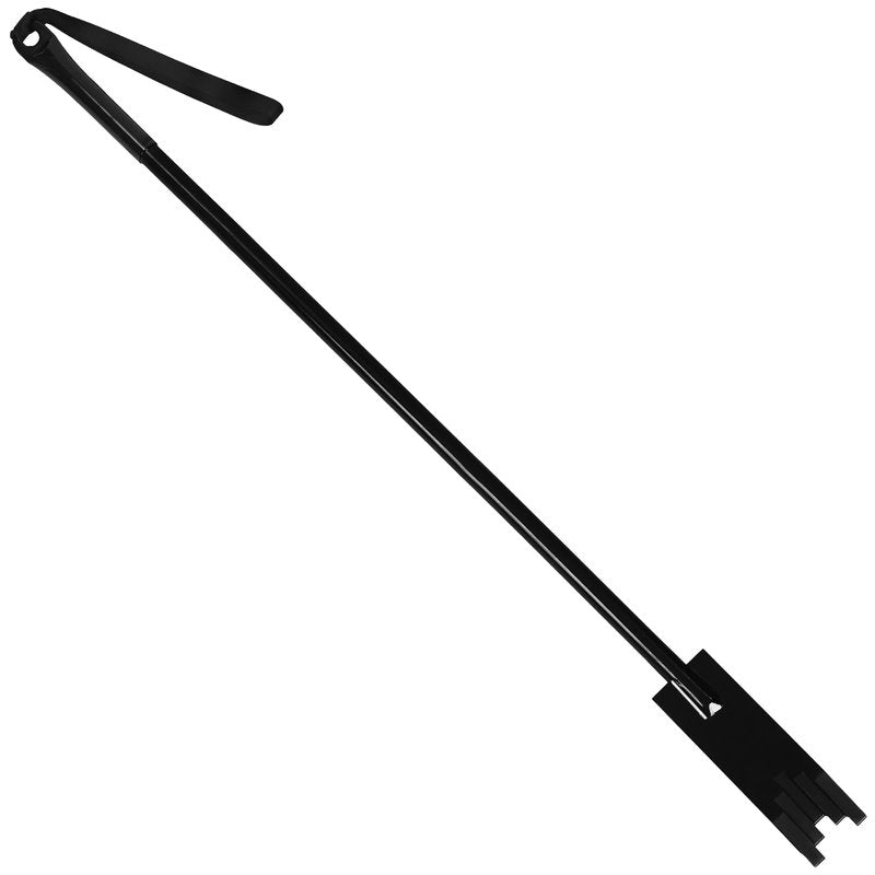 WILLBOND 51.2 Inch Multi-Faceted Ice Chisel with PVC Handle Head Design Ice Picks for Breaking Fishing (Black)